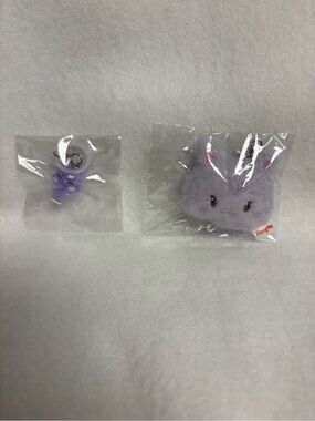 Set of 2 SANDEOKI Aniteez in Color Clear Mascot Charm Linkable Face Choi San
